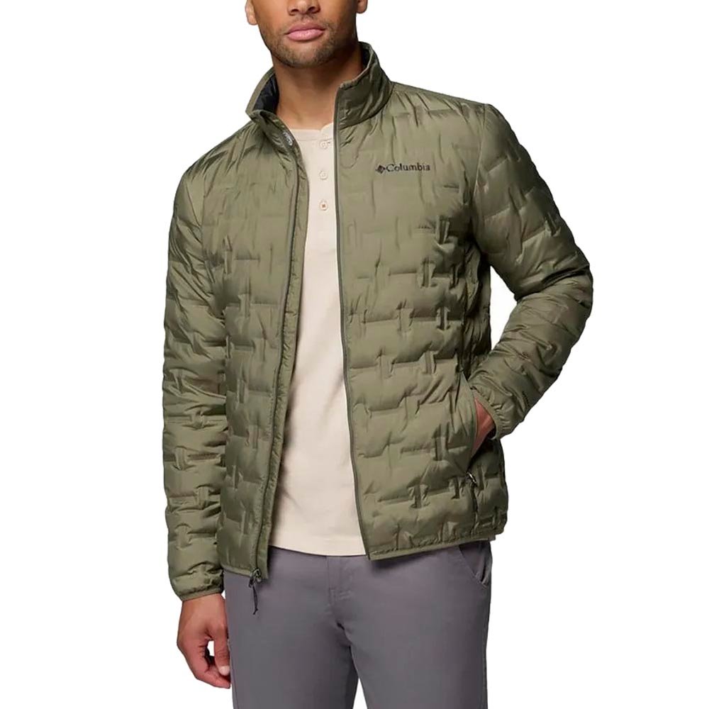 jaqueta columbia delta ridge ii down stone (verde)